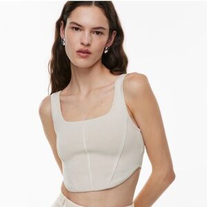 Aritzia Babaton Sculpt Knit Bustier Tank